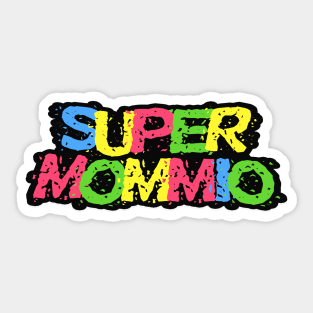 Super Mommio Funny Video Gaming Gifts for Mom Mother's Day Sticker